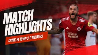 HIGHLIGHTS  Crawley Town vs MK Dons [upl. by Nedearb]