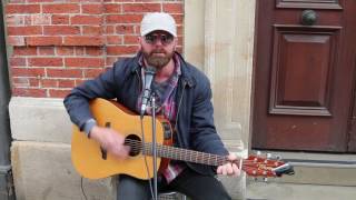 Harry Nilsson  Everybodys Talkin cover  Jim Ramsey  Busking  Abergavenny [upl. by Luckin]