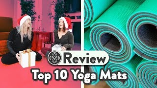 ULTIMATE Top 10 Yoga Mats Review  How to Choose A Yoga Mat  Holiday Special [upl. by Korella]