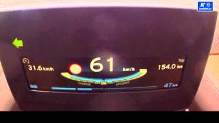 2014 BMW i3 0130 kph  080 mph acceleration [upl. by Sonja]