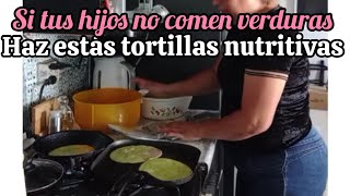 Acompañarme a hacer tortillas de colores para que tus niños coman más verduras en vivo [upl. by Galligan]