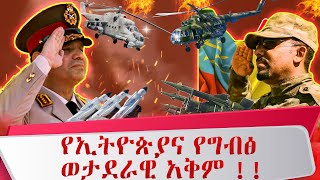 የኢትዮጵያና የግብፅ ወታደራዊ አቅም  ETHIOPIA VS EGYPT MILTARY POWER [upl. by Adleremse]