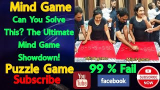 Can You Solve This The Ultimate Mind Game Showdown [upl. by Novahs655]