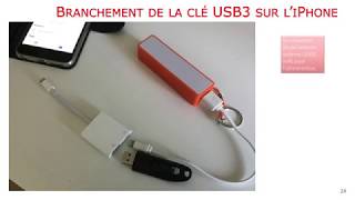 iPhone  Enregistrer des photos sur une clé USB [upl. by Craner162]