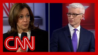 Anderson Cooper presses Harris on border wall funding [upl. by Rramed]