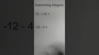 Subtract Positive and Negative Integers math [upl. by Standish]