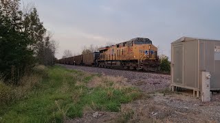 UP 8122 and 8162 Entering Sheboygan 10112024 [upl. by Horwath546]