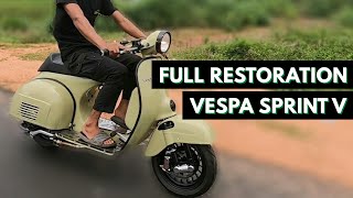 Full Restoration Vespa Sprint V Engine 177 Performance [upl. by Ryan]