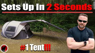 FASTEST TENT EVER  I’ve NEVER SEEN ANYTHING Like it  Idoogen Instant Pop up Tent [upl. by Barncard221]