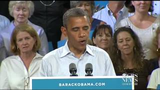 Obama to Fla Medicare big part of whats at stake in November [upl. by Ahsenek]