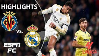 🚨 BELLINGHAMS UNREAL 🚨 Villarreal vs Real Madrid  LALIGA Highlights  ESPN FC [upl. by Yenobe]