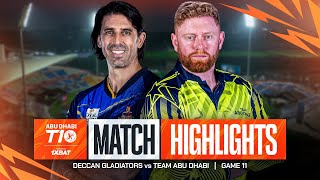 2024 Abu Dhabi T10 I Match 11 Highlights Deccan Gladiators vs Team Abu Dhabi  Season 8 [upl. by Nitas657]