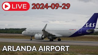 LIVE Stockholm Arlanda Airport Plane Spotting ESSAARN 29092024 arlandaairport arlanda [upl. by Cantu]