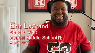 Avenel Middle Eric LeGrand special visit 2022 [upl. by Petula]