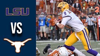 Week 2 2019 6 LSU vs 9 Texas Full Game Highlights [upl. by Anaela]