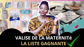 🔴VALISE DE MATERNITé liste des affaires à emporter coté bébé et maman [upl. by Frayda]