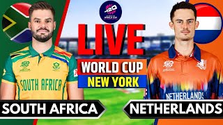 Netherlands vs South Africa T20 World Cup Match  Live Score amp Commentary  NED vs SA Live  T20 WC [upl. by Lacim]