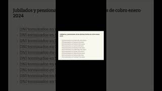 📅 CUÁNTO y CUÁNDO COBRO en ENERO de 2024 💰 JUBILACIONES y PENSIONES 💰 AUMENTO y BONO 💰 ANSES shorts [upl. by Illehs]