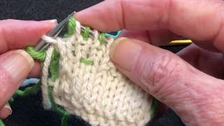 Fixing Mistakes in Double Knitting [upl. by Ibbor652]