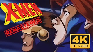 XMEN TV series 1994 Japanese Opening 4K Remastered with Neural Network AI [upl. by Enyamart]