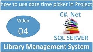 how to use date time picker in library management system [upl. by Stefano514]