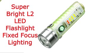 Super Bright L2 LED Flashlight Fixed Focus LightingSilent Unboxing Series Part 5 [upl. by Roper311]