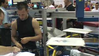 2010 Screen Printing World Speed Record Set on Challenger III Automatic Screen Printing Press [upl. by Eicyak]