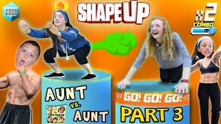 FGTEEV Aunts Work Out SHAPE UP Pt 3 Fitness Challenge Competition Family Fun [upl. by Vallie]