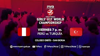 Mundial de Vóley Femenino Sub17  Perú vs Turquía 23082024 Promo  TVPerú [upl. by Pomfrey]