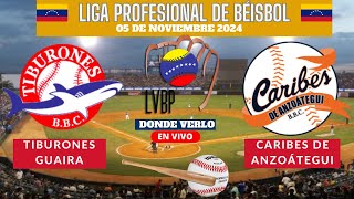 🇻🇪LVBP⚾️Dónde Ver EN VIVO Tiburones de la Guaira vs Caribes Temporada 20242025 [upl. by Efthim]