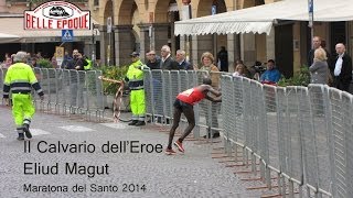 Il Calvario dellEroe Eliud Magut  Padovamarathon  Maratona del Santo 2014 [upl. by Anileme]