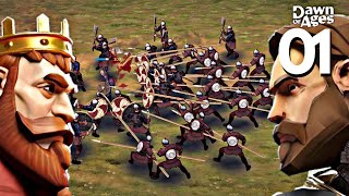 Dawn of Ages  Medieval Games  How To Win With Stronger Opponent  Heavy Resistance Tacticards [upl. by Caldera]