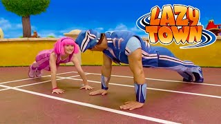 ¿Puedes hacer más flexiones que Sportacus  Lazy Town en Español  Dibujos Animados en Español [upl. by Nahsez666]