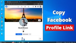 How to Copy Facebook Profile Link on PC [upl. by Kind]