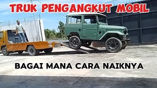 Cara Mundur Mobil Hardtop Naik Di Atas Truk [upl. by Sukcirdor645]