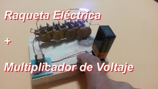 Raqueta Eléctrica Matainsectos con Multiplicador de Voltaje [upl. by Dinin]