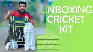 UNBOXING a New Whitedot Full Size Cricket Kit  Good Quality amp Low Budget Kit [upl. by Dagny]