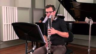 Spohr Clarinet Concerto No2 Movement 2  Alexei Dupressoir Bass Clarinet [upl. by Jaella]