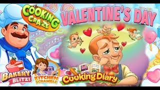 Valentines Day Among the COOKING GAMES Cooking Craze Food Court Challenge [upl. by Euridice]