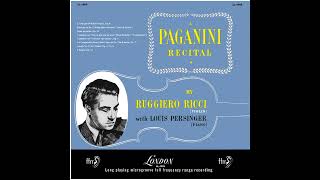 Paganini Variations on quotGod Save the Kingquot Op 9 MS 56  Ruggiero Ricci with Louis Persinger [upl. by Cull]