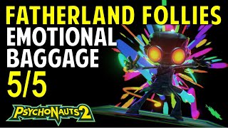 Fatherland Follies All Emotional Baggage amp Tags Locations  Psychonauts 2 Collectibles Guide [upl. by Anastas]