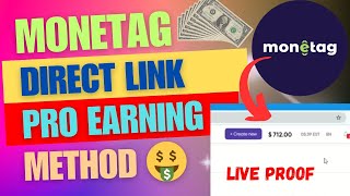 Monetag direct link earningmonetag payment proofmonetag high cpm earning trick [upl. by Adelice]