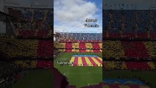 Homenaje del valenciacf por la DANA Mestalla DANA ValenciaCF Homenaje [upl. by Adnimra]