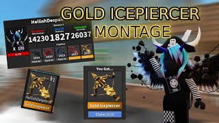 Gold Icepiercer montage  MM2 roblox [upl. by Chainey]