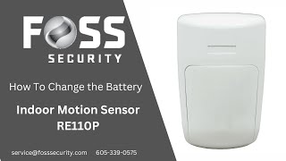 RE110P Motion Sensor Battery Replacement [upl. by Eilssel791]