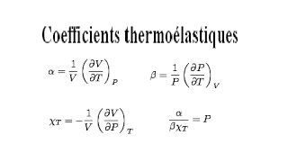 Exercice thermodynamique s1 coefficients thermoélastiques Identité de Reech partie4 [upl. by Nielsen]