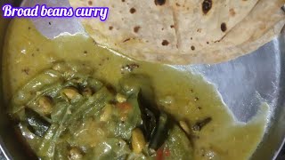 Avarakkai  Broad beans  Curry 👌😋please like share subscribe  Shilpa channel [upl. by Htabmas]