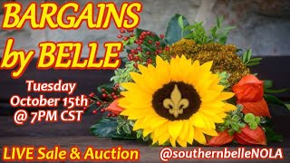 Sale Auction  BARGAINS BY BELLE  Come shop chat amp bid from the comfort of home [upl. by Ramad350]