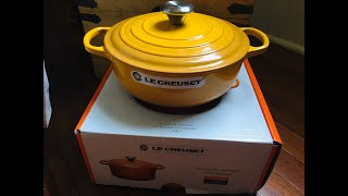 UNBOXING  REVIEW  LE CREUSET 35 SAUTEUSE  May 2021 [upl. by Elbon]