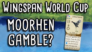 Wingspan World Cup  Taking the Moorhen Gamble [upl. by Tressia]